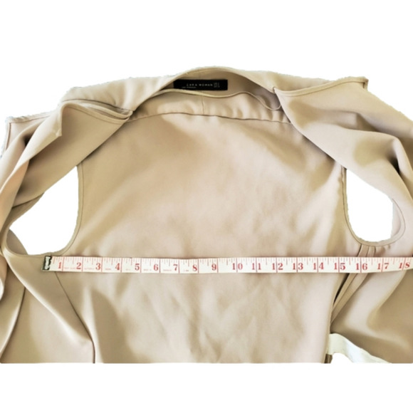 2/$35 Sale ZARA Drapey Asymmetrical layered tunic vest top tie belt Si… - Picture 9 of 12